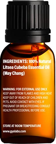 Масло Мей Чанг и Етерично масло от Лимон - Комплект за балансиране на масла Gya Labs за мазна и суха кожа - Набор от