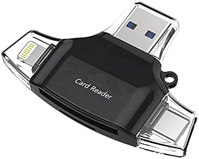 Смарт притурка на BoxWave, който е съвместим с ZTE V40 - четец за SD-карти AllReader, четец за карти microSD, SD, Compact