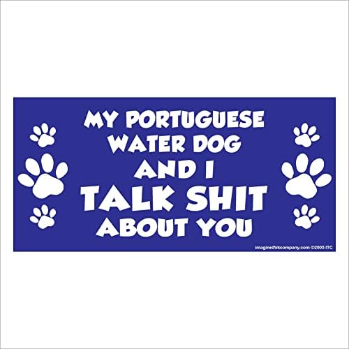 Ние с моя португалска Водна Куче Носим Глупости За Теб, Магнит Правоъгълен размер на 2,75 х 5,75 инча