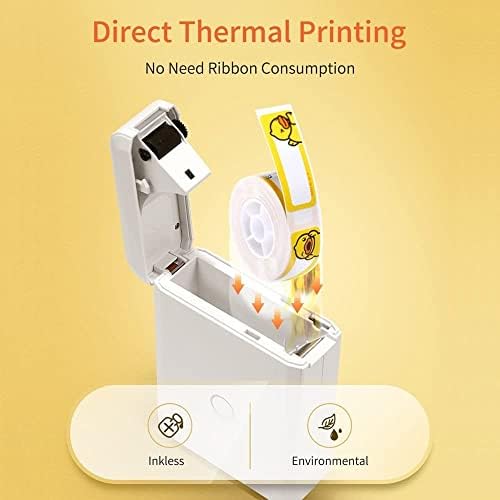 Принтер за етикети DENURA Home Thermal Sticker Price Label Printer Преносим Мини Принтер за Етикети Bluetooth