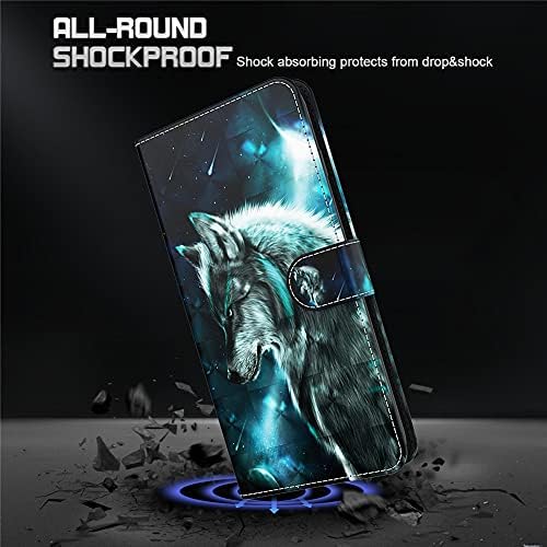 BICHONG е Подходящ за Samsung Galaxy A51 Калъф Кожен Флип Калъф За вашия Телефон, Портфейл с Хубав Дизайн Дизайн с Държач