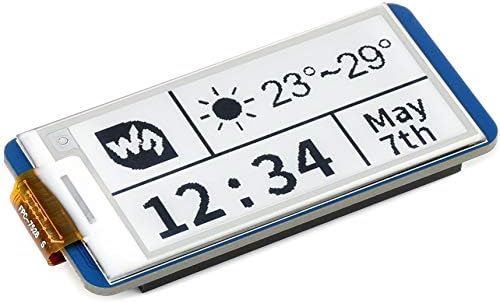 модул за показване на електронна хартия waveshare 2,13 инча за Raspberry Pi Pico, черен, бял, Двуцветен LCD дисплей с