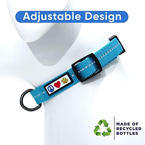 Нов дизайн нашийник за кучета Pawtitas със Светлоотразителен шев За кученца е Изработен от Пластмасови бутилки, събрани
