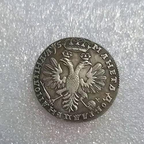 Старинни Занаяти 1724 година Руската Портина 50 цента Точно Копие на Монети Възпоменателна монета 1664