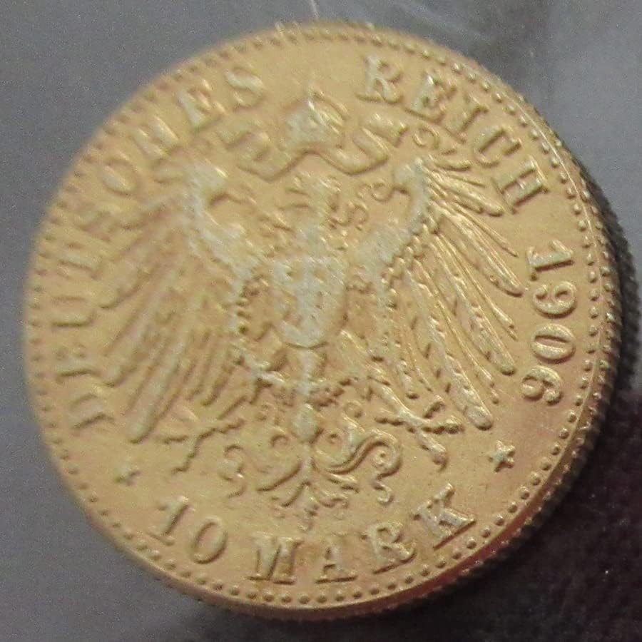 10 германски марки 1902-1912 г. 9 Чуждестранни Реплика Златни Възпоменателни монети