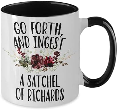 Проглоти пакет с Чаша Ричардс, Можеш да Яде пакет с Диксом Смешно Кафеена чаша за жени