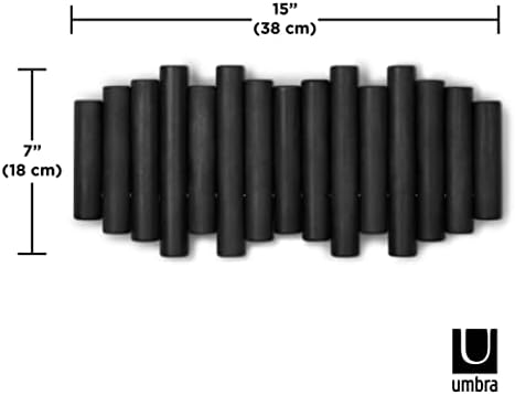 Кука за штакетника Umbra за въвеждане на групи, W38 × D4 × H17 см, Черен