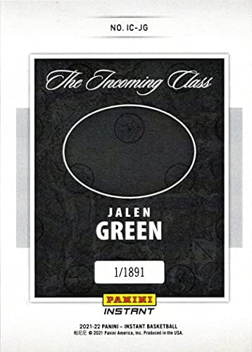2021-22 Панини Instant Баскетбол IC-Карта начинаещ JG Джалена Грийн - 1-ва официалната картичка начинаещи - Общо 1891