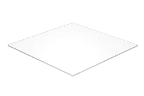 Акрилен лист от плексиглас Falken Design, бял, Прозрачен 32% (7328), 10 x 10 x 1/8