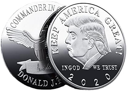 45-те Президентски избори Тръмп в САЩ 2020 Златна два цвята Възпоменателна монета Challenge Монети Сребърни монети с