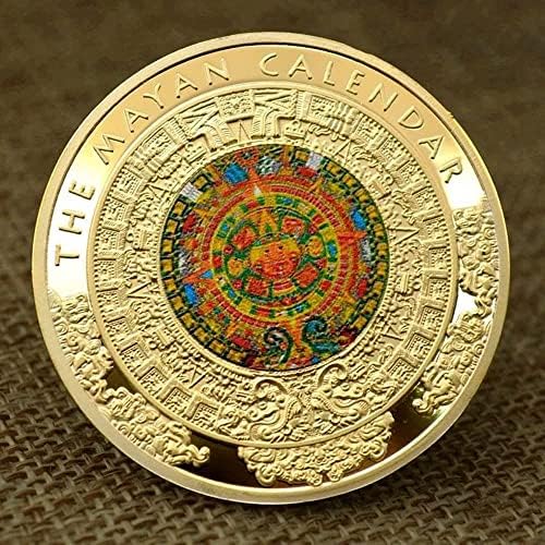 Мексиканска Златна Монета на маите, Сребърни Монети, Чуждестранна Възпоменателна Монета, Посеребренный Незабравим Медальон,