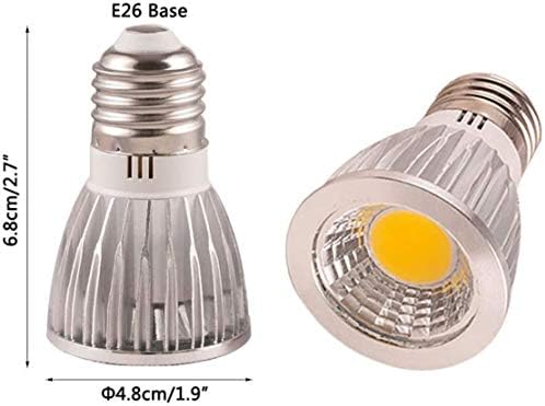KCO Lighting COB Прожектор Led лампа MR16 3000K Топла светлина E26 5 W (равняващ се на 50 W галогенным лампочкам) CRI