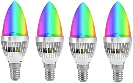 Канделябр Led крушка E14 3 W RGB Led Лампа С Дистанционно Управление с Променящ се Цвят, Свещ, електрическата Крушка,