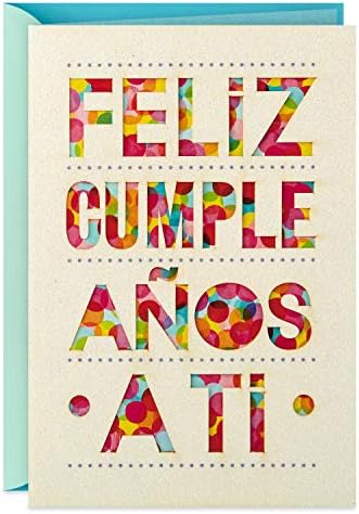 Hallmark Vida Spanish Birthday Card, Tarjeta de Cumpleaños Española (Feliz Cumpleaños)