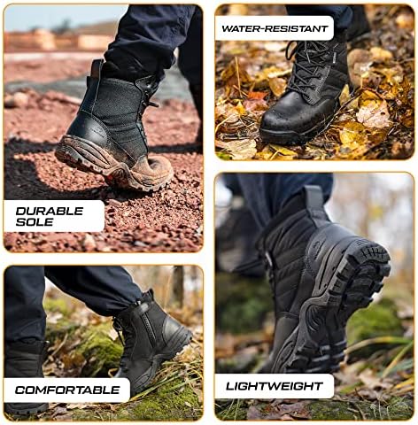 Тактически бойни обувки Maelstrom с цип - Мъжки леки тактически военни обувки – Дишащи военни тактически работни обувки
