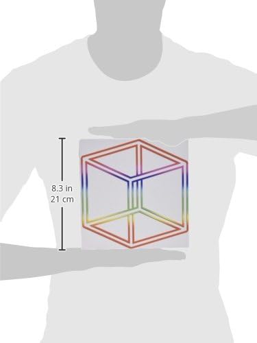 Подложка за мишка 3dRose LLC 8 X 8 X 0,25 инча Невъзможно куб Ашер, блеснали на бял фон (mp_24271_1)