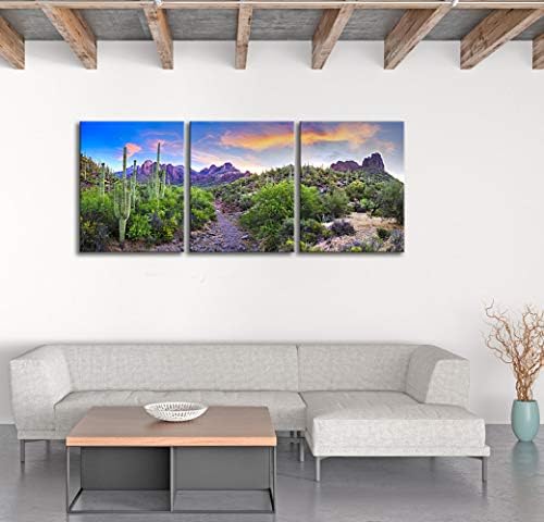 KLVOS, 3 предмет, Тропически растения, Платно, Стенно изкуство, Saguaro в пустинята Sonoran, Аризона, Живопис, печат