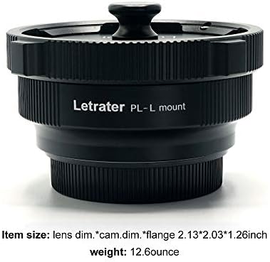 Обектив Адаптер Letrater PL-L за преобразуване на обектива PL в камера с затваряне на L-Panasonic S1 S1R S1H S5 / Leica