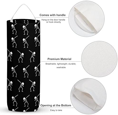 Нанесете Skeleton Pattern Продуктова Чанта Миещи Организаторите-Опаковки, С Висящи Линия За Съхраняване На Торби За Боклук