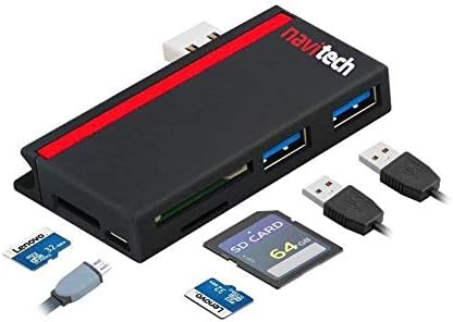 Navitech 2 в 1 за лаптоп /таблет USB 3.0 /2.0 Адаптер-hub /Micro USB Вход с устройство за четене на карти SD/Micro SD